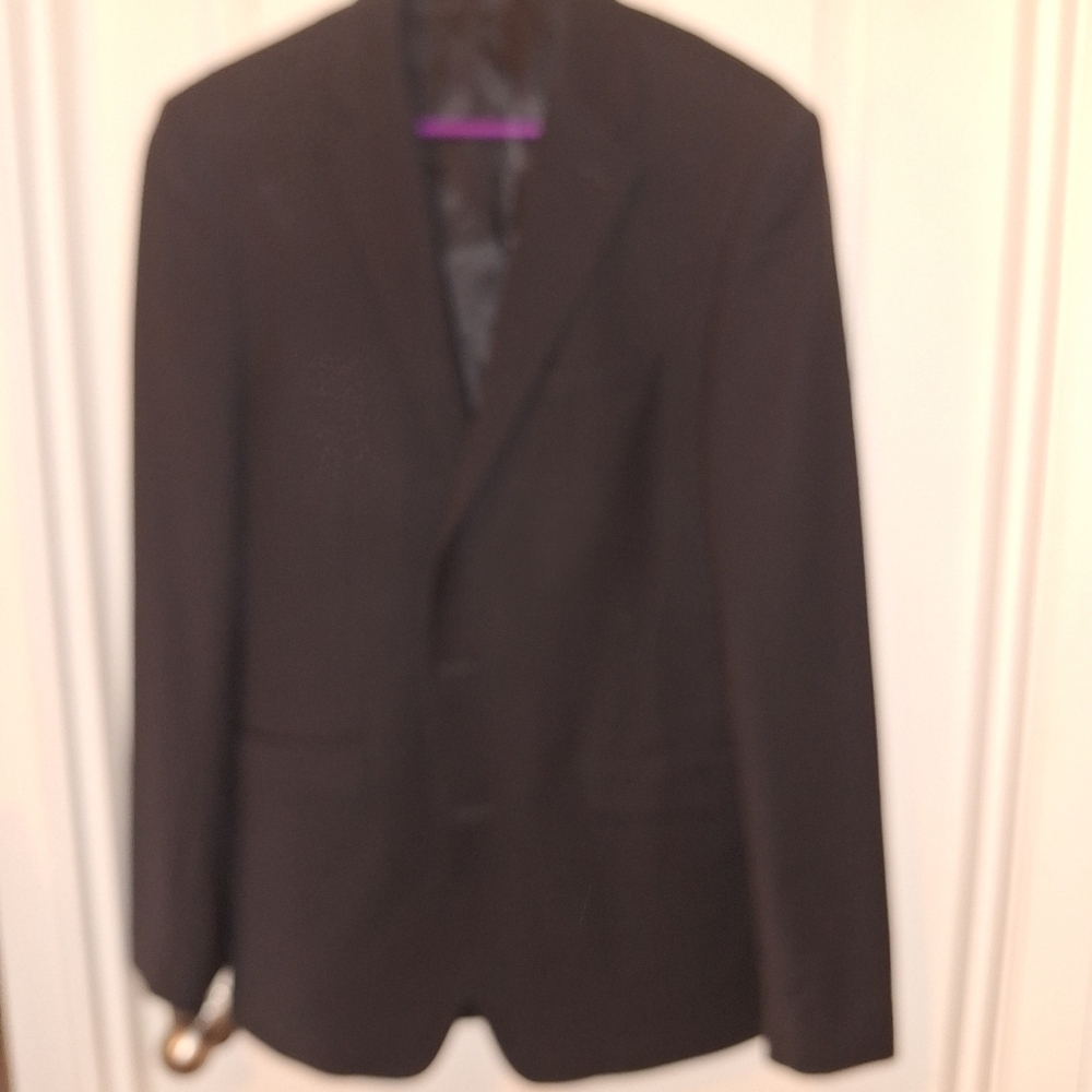 Calvin Klein Black Suit Jacket Blazer 42 Long - Picture 2 of 12